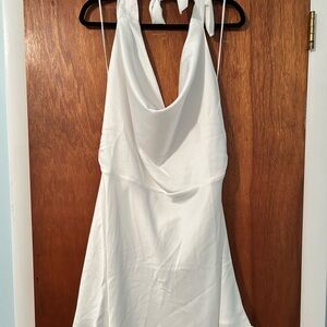 Abercrombie & Fitch White Halter Sundress for Weddings